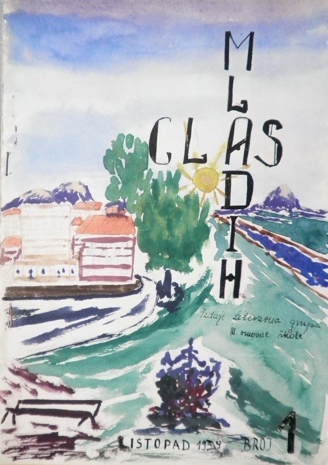 Glas mladih (1959., HŠM 40381) – i krajem 50-ih godina 20. stoljeća nailazimo na listove koji su rukom ilustrirani i oslikavani.