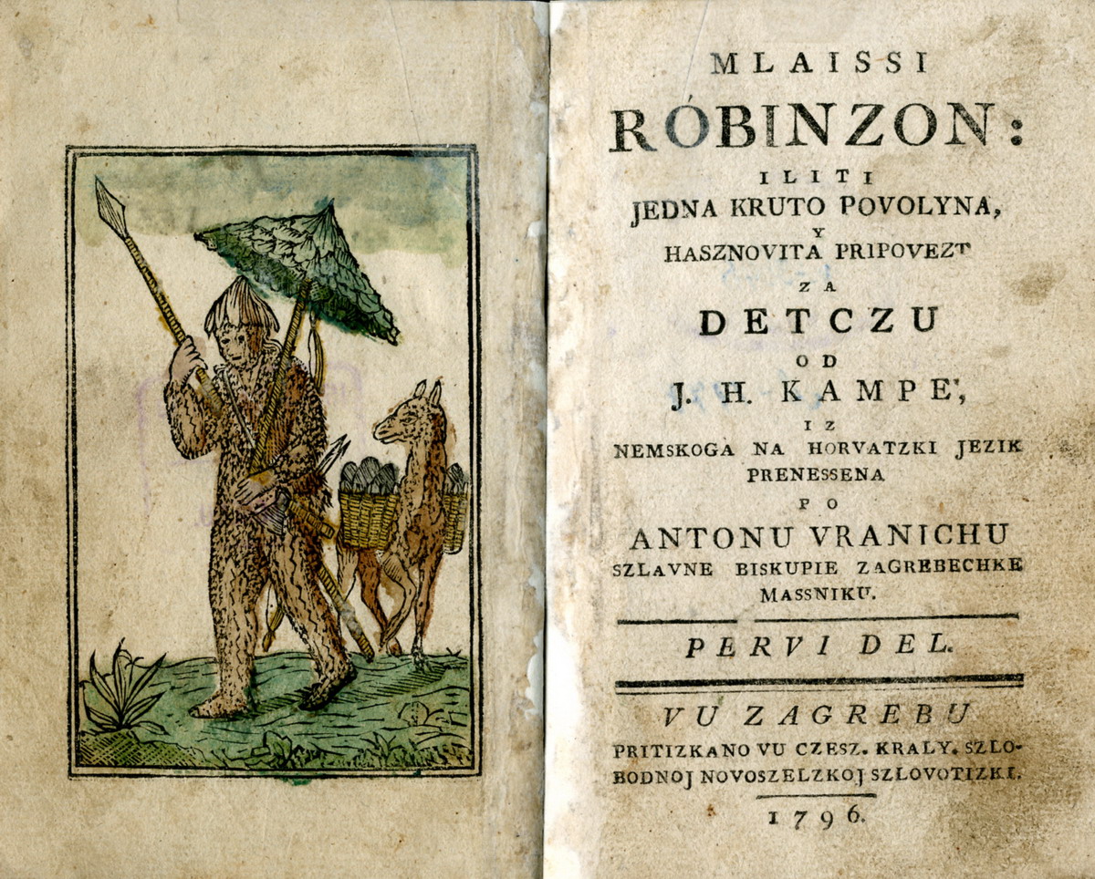 Jedno od najpopularnijih djela dječje književnosti iz razdoblja prosvjetiteljstva objavljeno je i u hrvatskom prijevodu. Zagreb, 1796. (HŠM K2 3646)
