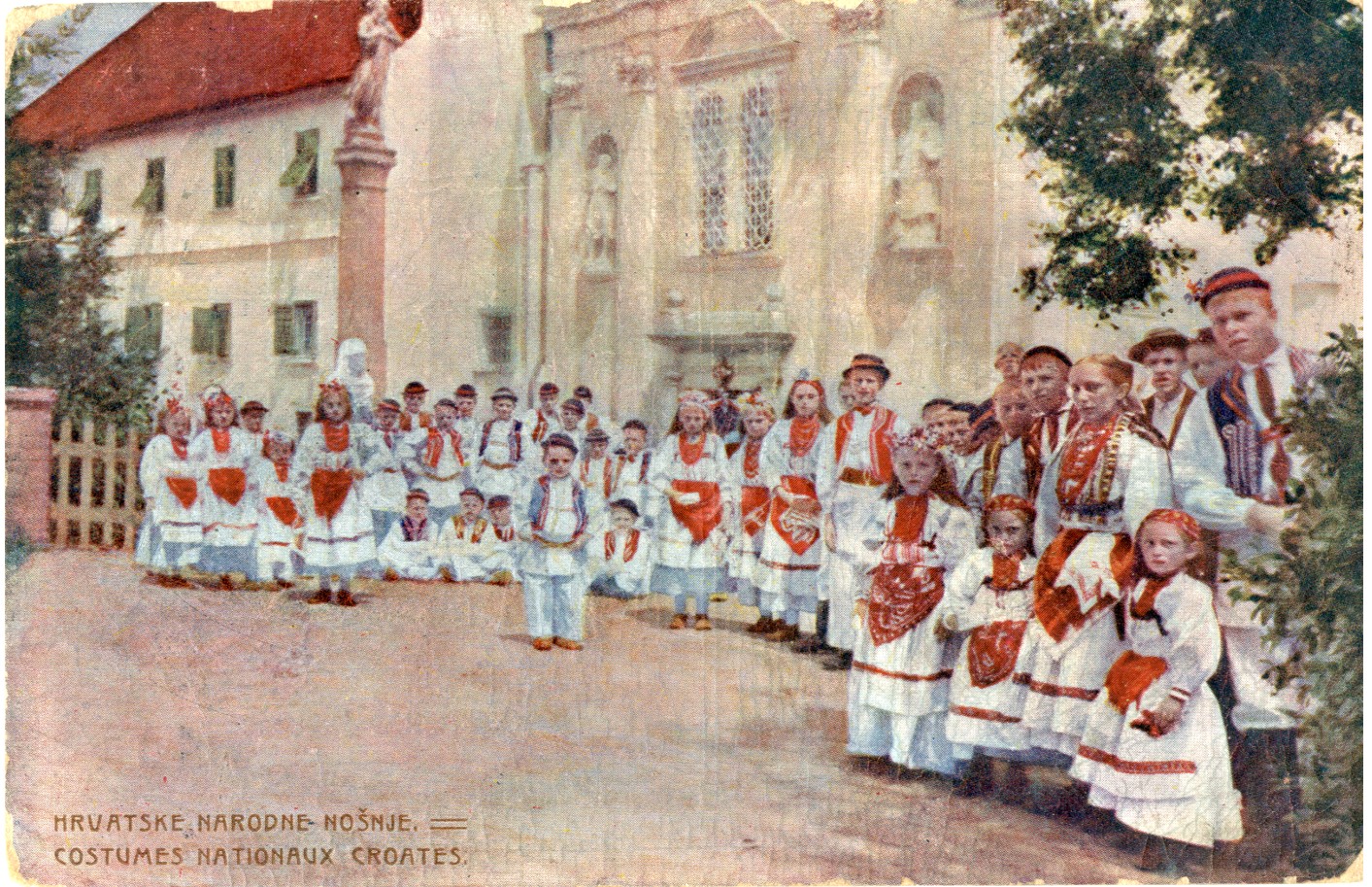 Remete, djeca u narodnim nošnjama Zagreb, 1907., HŠM 34532