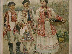 Hrvatski narod, A. Pichlers Witwe und Sohn; Prohaska, K., Beč , krajem 19. st., papir, kolorirana litografija, 66,5x81,5 cm