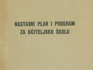 Nastavni plan i program za petogodišnje učiteljske škole koje. Zagreb, 1952.